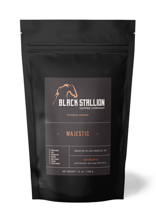 Majestic specialty coffee blend with great tasting flavor notes such as dark chocolate, candied orange, sugar plum. Best coffee for every morning
